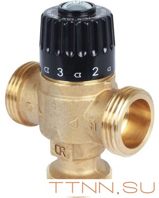 Смесительный клапан STOUT 1 НР 30-65°С KV 1,8