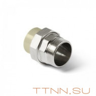 Муфта комбинированная разъемная с наружной резьбой Pro Aqua 25-1/2 Муфта комбинированная разъемная с наружной резьбой Pro Aqua 25-1/2