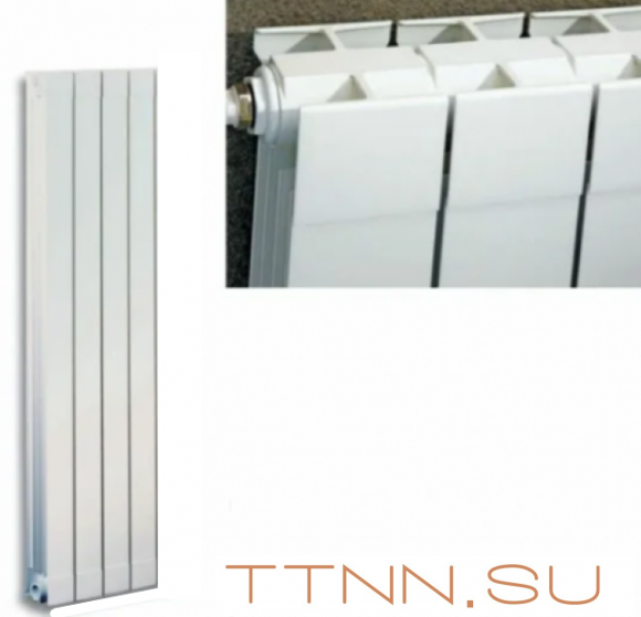 Алюминиевый радиатор STOUT Oscar 1800 4 секции (RAL 9010)