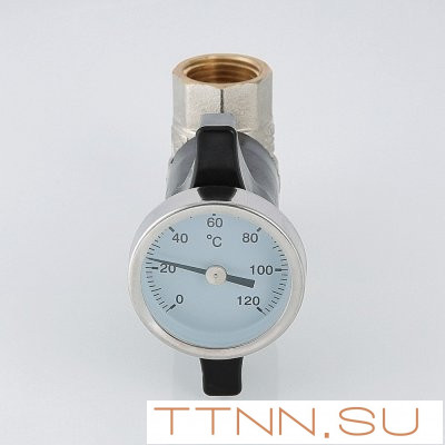 Кран шаровой c термометром Valtec 1/2" VT.808.N.04 Кран шаровой c термометром Valtec 1/2" VT.808.N.04