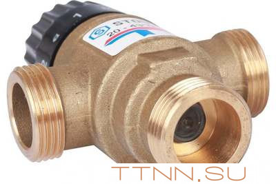 Смесительный клапан STOUT 3/4 НР 20-43°С KV 1,6 м3/ч