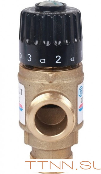 Смесительный клапан STOUT 3/4 НР 20-43°С KV 1,6 м3/ч