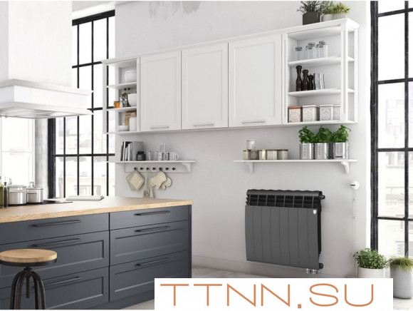 Биметаллический радиатор Royal Thermo BiLiner 500 Noir Sable VR80 - 6 секц.