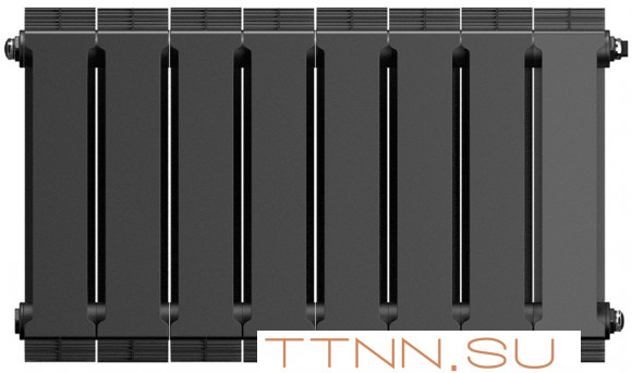 Биметаллический радиатор Royal Thermo PianoForte 300 Noir Sable - 8 секц.