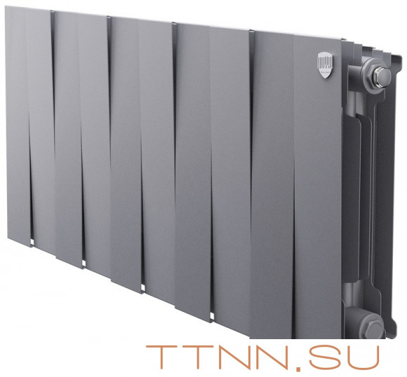 Биметаллический радиатор Royal Thermo PianoForte 300 Silver Satin - 10 секц.