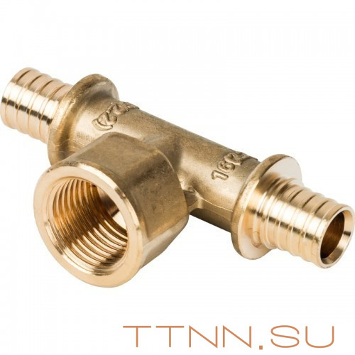 Тройник-переходник с внутренней резьбой 25xR 3/4" для труб из сшитого полиэтилена, арт. SFA-0028-002012