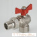Кран шаровый с накидной гайкой угловой Valtec 1/2 VT.228.N.04