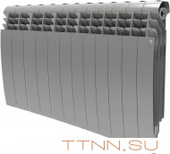 Биметаллический радиатор Royal Thermo BiLiner 500 Silver Satin 12 секц.