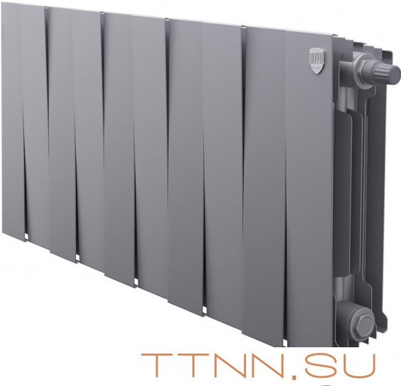 Биметаллический радиатор Royal Thermo Pianoforte 300 VD 10 секц. Silver Satin