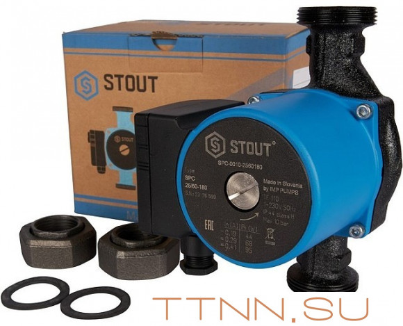 Насос для отопления STOUT 25/60-180 (SPC-0010-2560180) Насос для отопления STOUT 25/60-180 (SPC-0010-2560180)