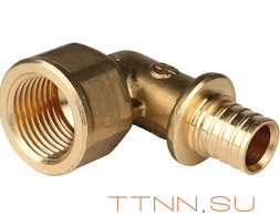 Угольник переходник аксиальный STOUT 16х1/2 SFA-0006-001612