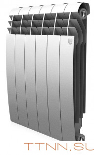 Биметаллический радиатор Royal Thermo BiLiner 500 Silver Satin 6 секц.