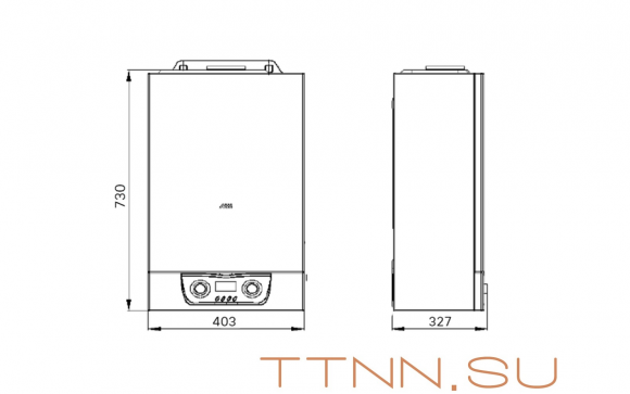 Настенный газовый котел MIZUDO M40ТH OpenTherm