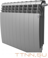 Биметаллический радиатор Royal Thermo BiLiner 500 Silver Satin VR80 - 10 секц.