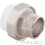Муфта РосТурПласт комбинированная разъемная (американка), наруж. резьба 32х1" арт.10646 Муфта РосТурПласт комбинированная разъемная (американка), наруж. резьба 32х1" арт.10646