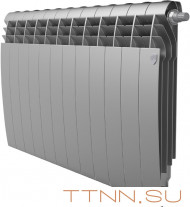 Биметаллический радиатор Royal Thermo BiLiner 500 Silver Satin VR80 - 12 секц.