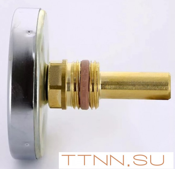 Термометр биметаллический с погружной гильзой Watts F+R801 (T) 100/50 резьба с самоуплотнением