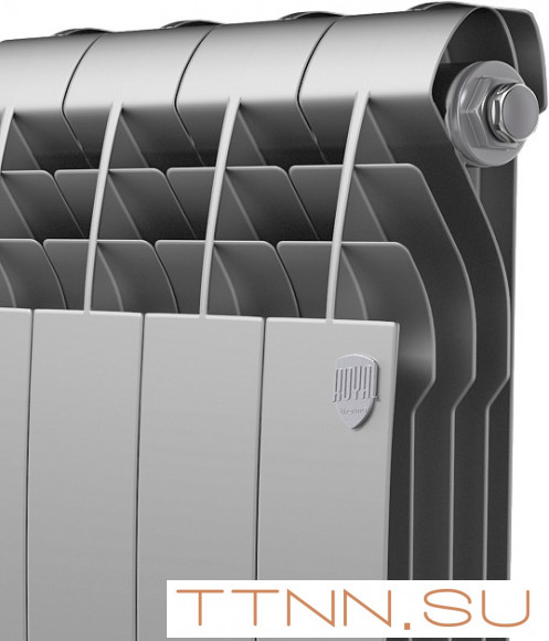 Биметаллический радиатор Royal Thermo BiLiner 500 Silver Satin VR80 - 4 секц.