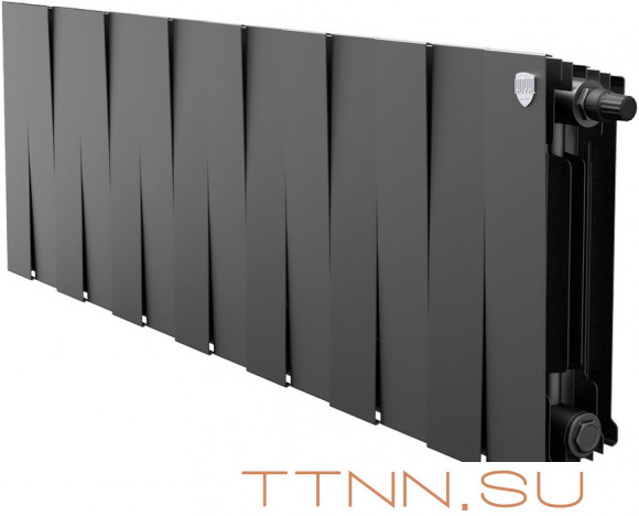 Биметаллический радиатор Royal Thermo Pianoforte 300 VD 14 секц. Noir Sable