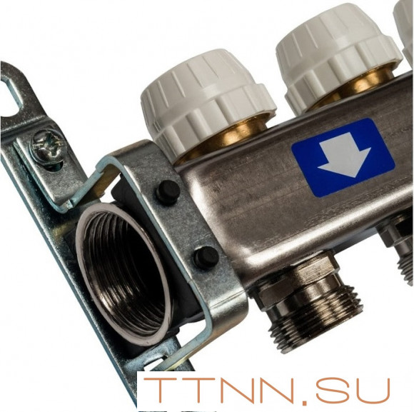 Коллектор с запорными клапанами STOUT SMS-0932-000005 Коллектор с запорными клапанами STOUT SMS-0932-000005