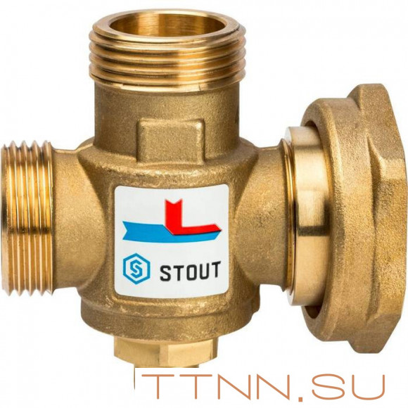 Смесительный клапан STOUT G 1 М-G 1 1/2F-G 1 M 60°С