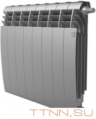 Биметаллический радиатор Royal Thermo BiLiner 500 Silver Satin VR80 - 8 секц.