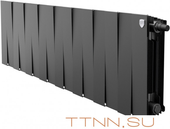 Биметаллический радиатор Royal Thermo Pianoforte 300 VD 16 секц. Noir Sable