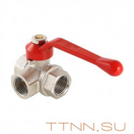 Кран шаровый трехходовой Valtec 1/2 VT.361 Кран шаровый трехходовой Valtec 1/2 VT.361