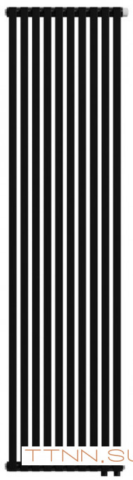 Стальной трубчатый радиатор 2-колончатый Royal Thermo Shift Q30 VC2180 - 10 секц. RAL9005m, нижнее 1/2