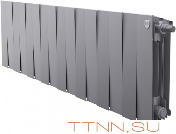 Биметаллический радиатор Royal Thermo Pianoforte 300 VD 16 секц. Silver Satin