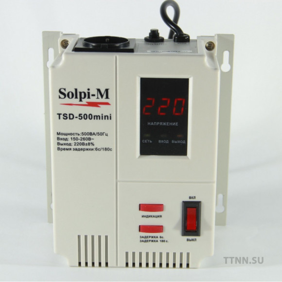 Стабилизатор напряжения Solpi-M TSD-500 mini для газовых котлов