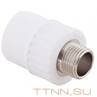 Муфта РосТурПласт PN25 комбинированная, наруж. резьба 32х3/4" арт.10667