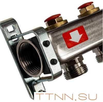 Коллектор с запорными клапанами STOUT SMS-0932-000009 Коллектор с запорными клапанами STOUT SMS-0932-000009