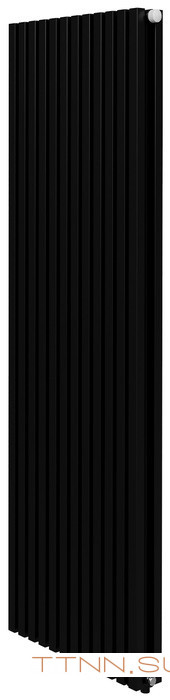 Стальной трубчатый радиатор 2-колончатый Royal Thermo Shift Q30 VC2180 - 12 секц. RAL9005m, нижнее 1/2