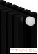 Стальной трубчатый радиатор 2-колончатый Royal Thermo Shift Q30 VC2180 - 12 секц. RAL9005m, нижнее 1/2