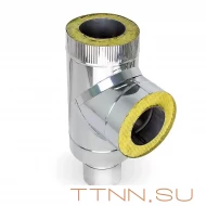 Сэндвич-тройник угол 90° Ф120х200 Сэндвич-тройник угол 90° Ф120х200