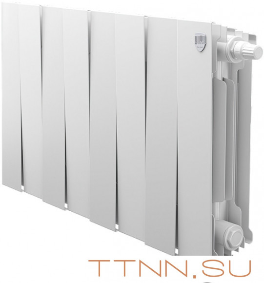 Биметаллический радиатор Royal Thermo Pianoforte 300 VD 8 секц. Bianco Traffico