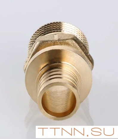 Соeдинитель аксиальный Valtec 20х3/4" VTm.401.BG.002005 с переходом на наружную резьбу Соeдинитель аксиальный Valtec 20х3/4" VTm.401.BG.002005 с переходом на наружную резьбу