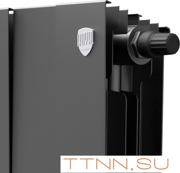 Биметаллический радиатор Royal Thermo Pianoforte 300 VD 8 секц. Noir Sable