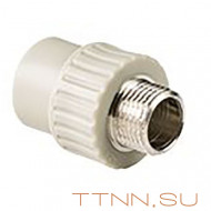 Муфта РосТурПласт PN25 комбинированная, наруж. резьба 50х1 1/2" арт.10948