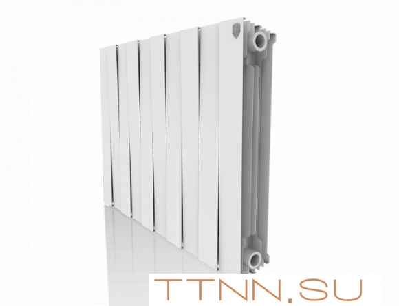 Биметаллический радиатор Royal Thermo Pianoforte 500 VD 10 секц. Bianco Traffico