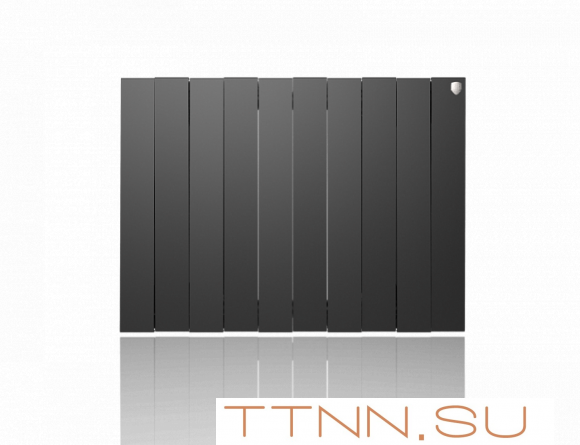 Биметаллический радиатор Royal Thermo Pianoforte 500 VD 10 секц. Noir Sable