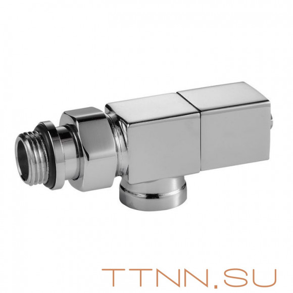 Набор вентелей Royal Thermo CUBE, ОСЕВОЙ, (2 шт) хром