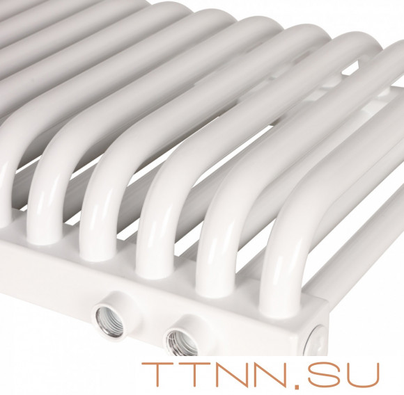 Стальной трубчатый радиатор 2-колончатый Rommer RST 2030/20 нижнее правое подключение RAL9016 Стальной трубчатый радиатор 2-колончатый Rommer RST 2030/20 нижнее правое подключение RAL9016