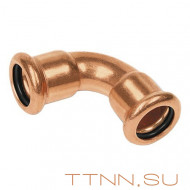 Отвод Sanha 90° ВПр-ВПр, 28, для медных труб прессовой