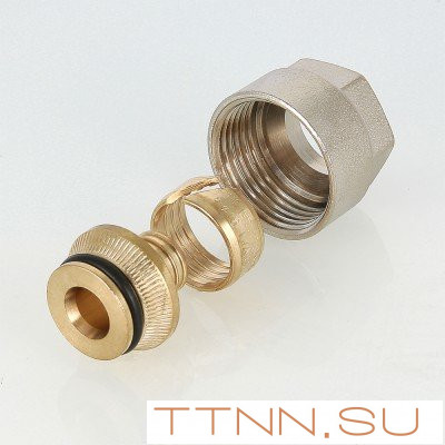 Фитинг обжимной евроконус с накидной гайкой VALTEC VT.4410.NE.16 16x3/4" Фитинг обжимной евроконус с накидной гайкой VALTEC VT.4410.NE.16 16x3/4"