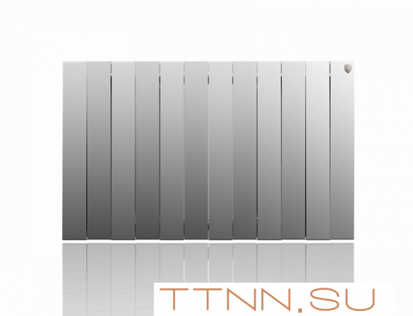 Биметаллический радиатор Royal Thermo Pianoforte 500 VD 12 секц. Silver Satin