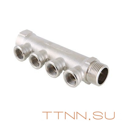 Коллектор Valtec 1"х 2 выхода х 1/2" VTc.550 N