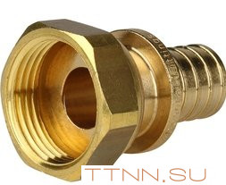 Переходник аксиальный с накидной гайкой STOUT 20x3/4 SFA-0019-002034