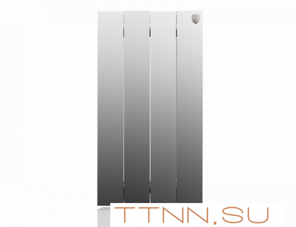 Биметаллический радиатор Royal Thermo Pianoforte 500 VD 4 секц. Silver Satin